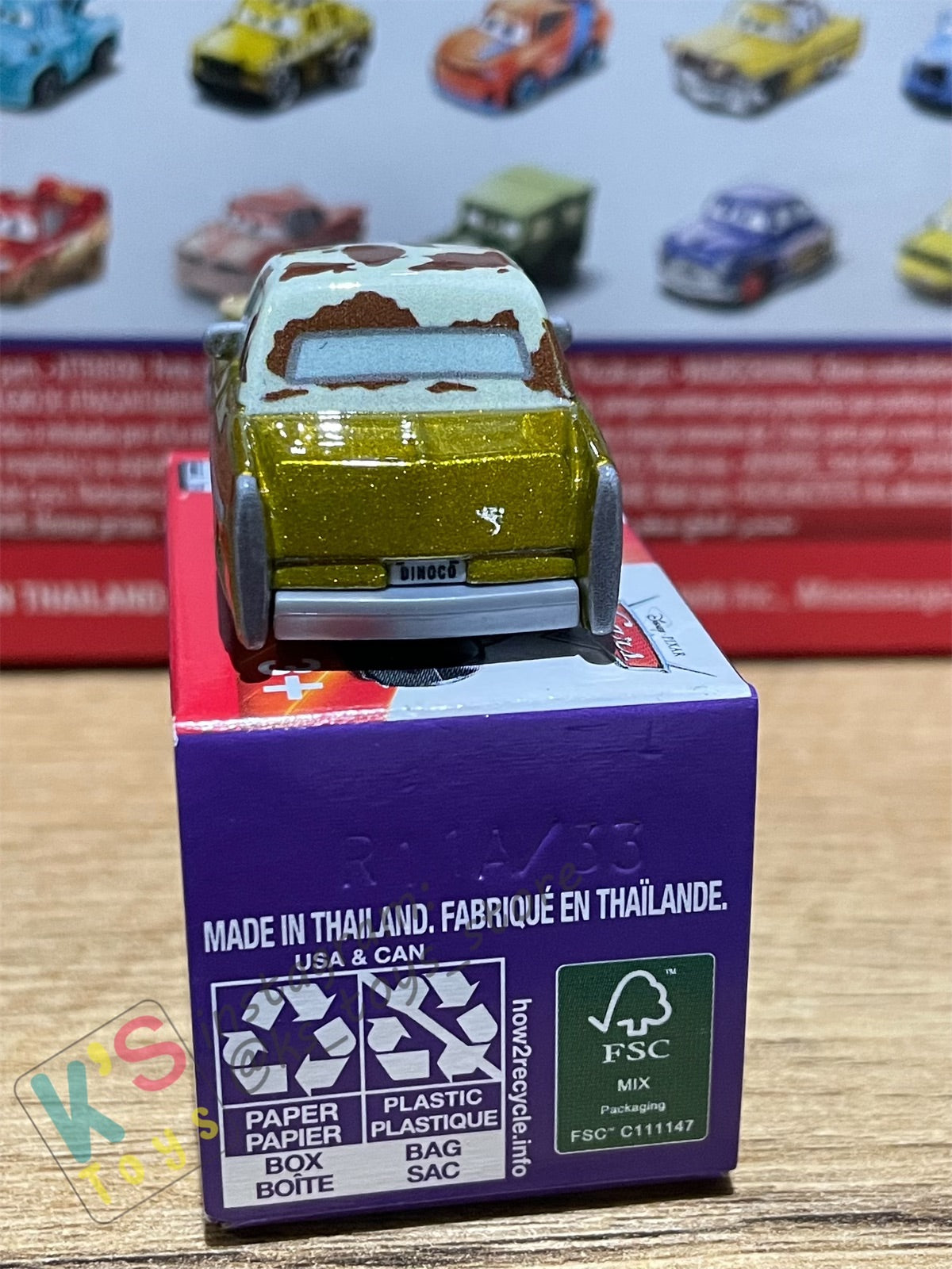 Mini Racers Pixar Disney Cars, 2022 Series 3 #33 TEX DINOCO