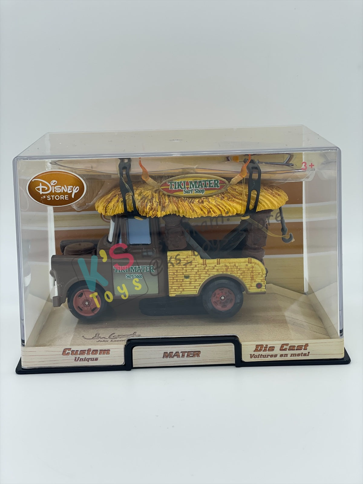 Disney Store Version of Disney Pixar Cars 1:43 - 2015 USA ARTIST SERIES "TIKI MATER” - BNIP