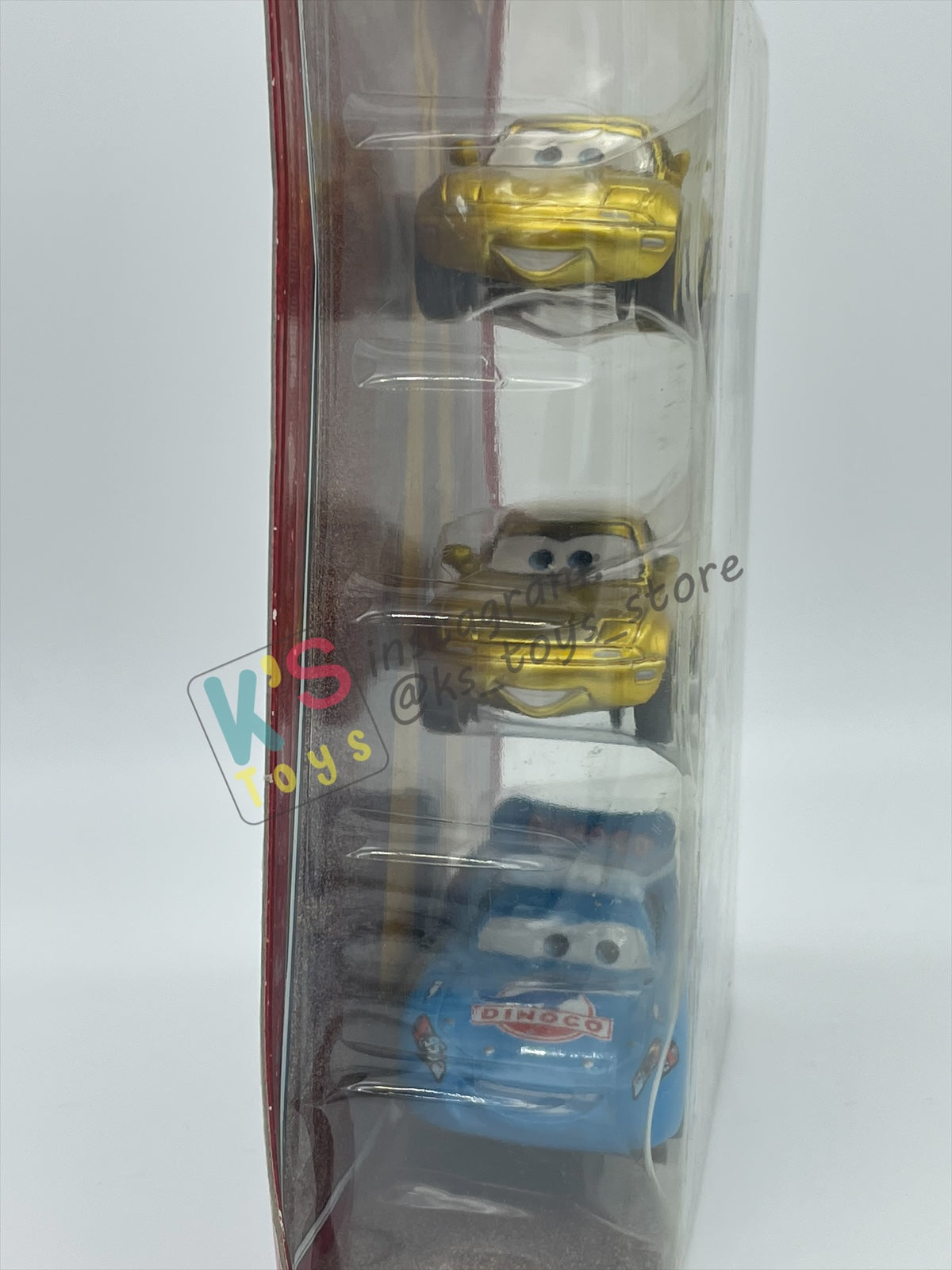 DISNEY PIXAR CARS 3 PACK DINOCO DREAM GIFT PACK "GOLD MIA, GOLD TIA, AND BLING BLING LIGHTNING MCQUEEN (VARIANT)"  - BNIP