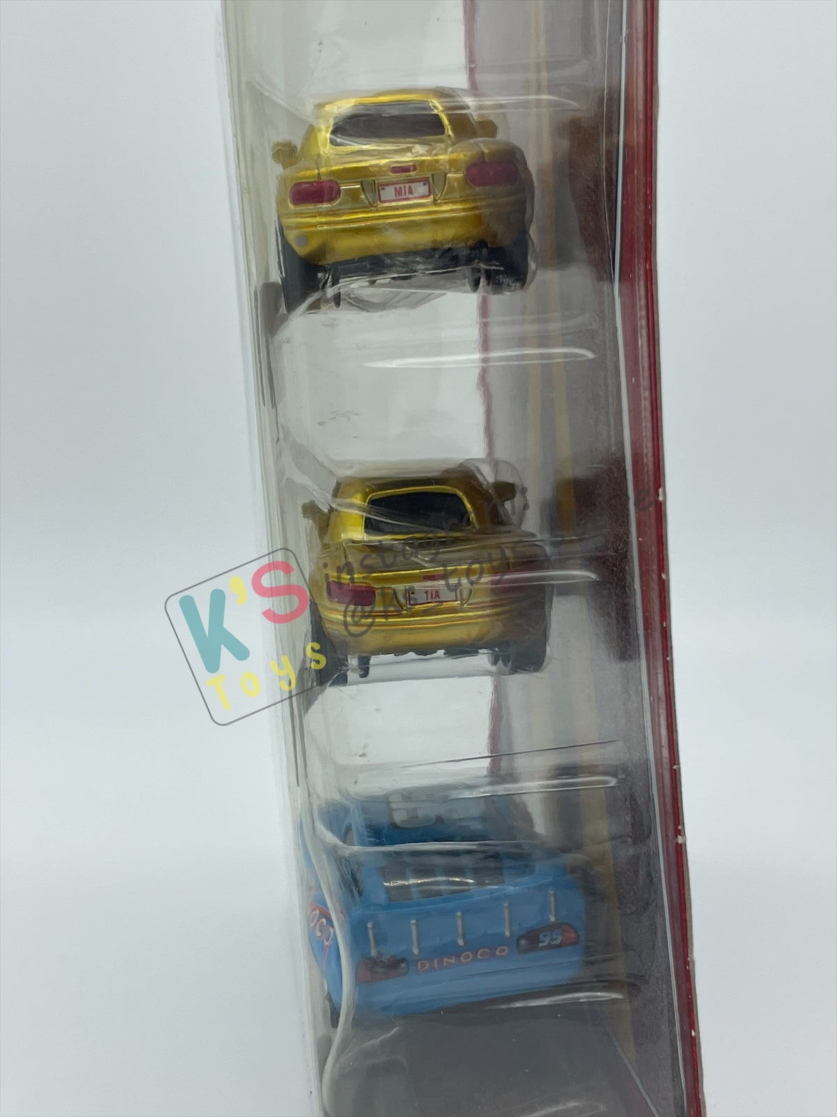 DISNEY PIXAR CARS 3 PACK DINOCO DREAM GIFT PACK "GOLD MIA, GOLD TIA, AND BLING BLING LIGHTNING MCQUEEN (VARIANT)"  - BNIP
