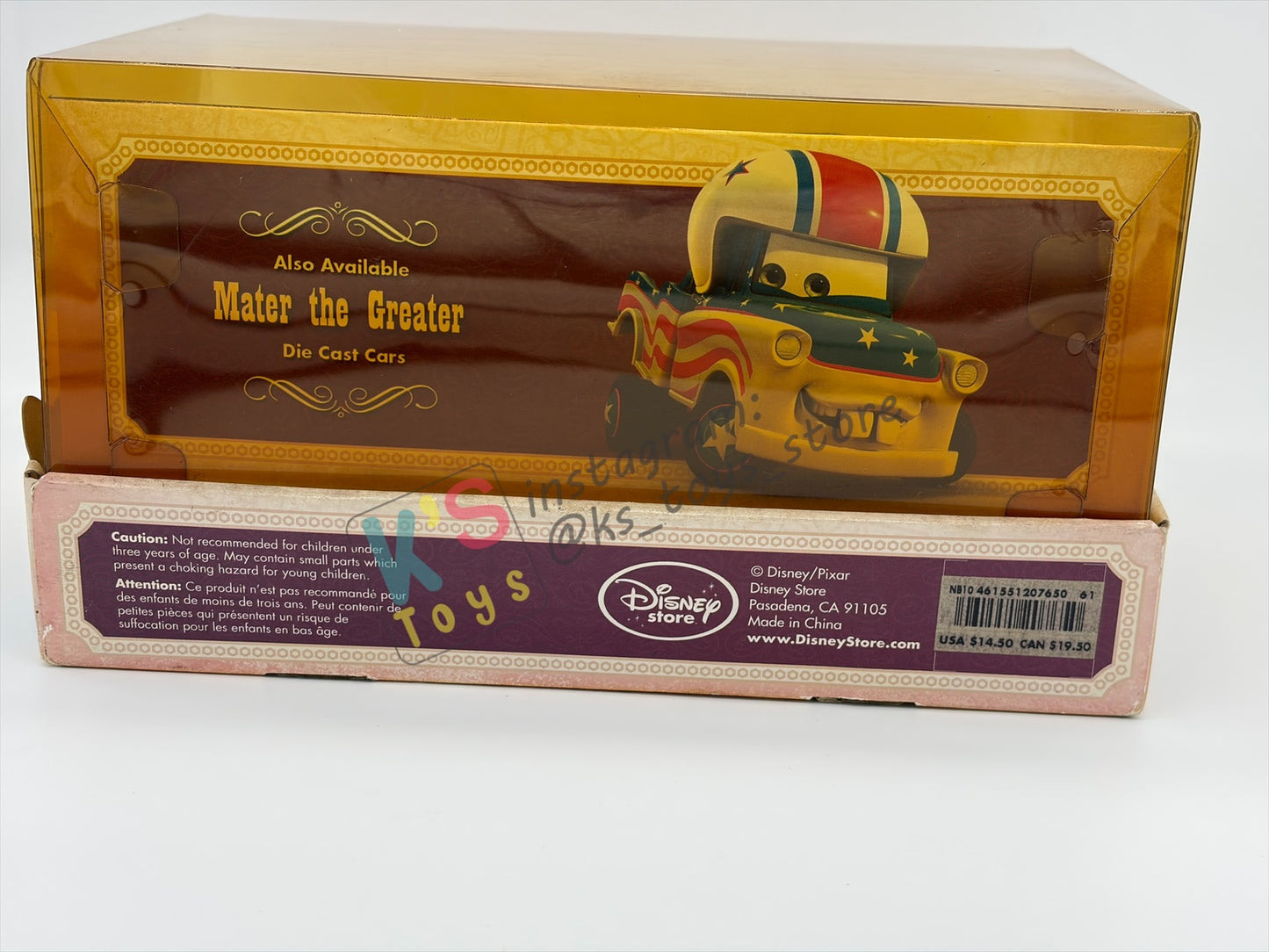 Disney Store Version of Disney Pixar Cars 1:43 - 2 PACK EL MATERDOR CARS TOON SERIES "EL MATERDOR (TOW MATER) AND EL RAYO (LIGHTNING MCQUEEN)" - BNIP