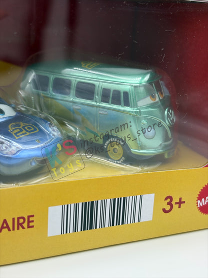 GIFT SET Disney Pixar Cars by MATTEL, EXCLUSIVE 5 PACK 20th ANNIVERSARY FAN FAVOURITE - RAMONE, MATER, LIGHTNING MCQUEEN, SALLY AND FILLMORE - BNIP