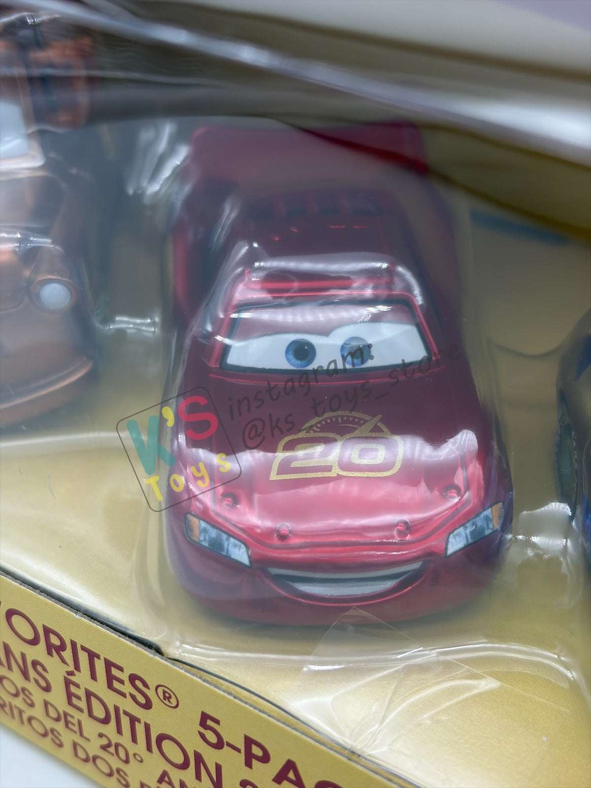 GIFT SET Disney Pixar Cars by MATTEL, EXCLUSIVE 5 PACK 20th ANNIVERSARY FAN FAVOURITE - RAMONE, MATER, LIGHTNING MCQUEEN, SALLY AND FILLMORE - BNIP