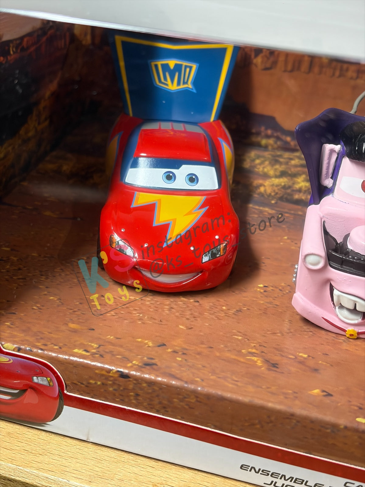 Disney Store Version of Disney Pixar Cars 1:43 - 4 PACK CARS HALLOWEEN SERIES "LIGHTNING MCQUEEN, MATER, DJ AND RED" - BNIP