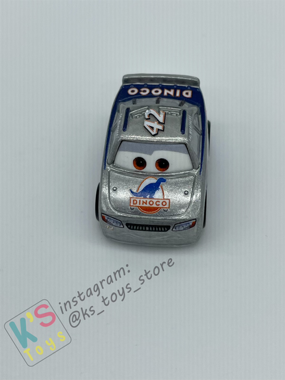 Loose Mini Racers Pixar Disney Cars, Silver Cal Weathers - Displayed Condition