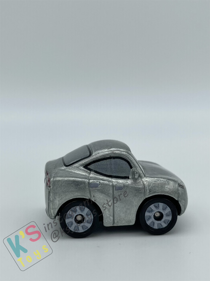 Loose Mini Racers Pixar Disney Cars, Silver Natalie Certain - Displayed Condition