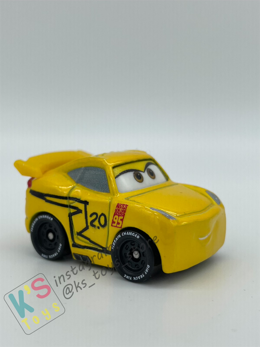 Loose Mini Racers Pixar Disney Cars, Cruz Ramirez as Storm (Thomasville Cruz) - Good Condition