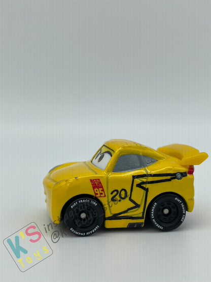 Loose Mini Racers Pixar Disney Cars, Cruz Ramirez as Storm (Thomasville Cruz) - Good Condition