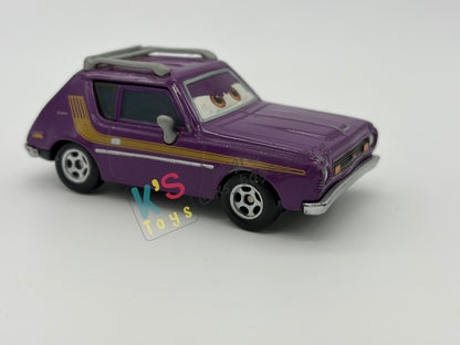 PRE-OWNED / LOOSE DISNEY PIXAR CARS - “J. CURBY GREMLIN" - CARS 2 LEMONS SERIES - NEAR MINT CONDITION