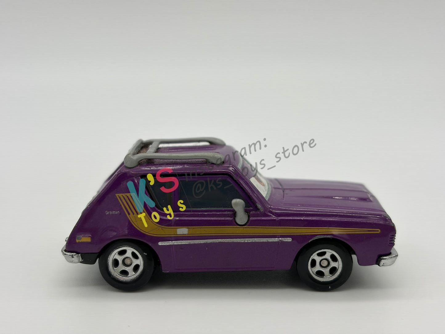 PRE-OWNED / LOOSE DISNEY PIXAR CARS - “J. CURBY GREMLIN" - CARS 2 LEMONS SERIES - NEAR MINT CONDITION