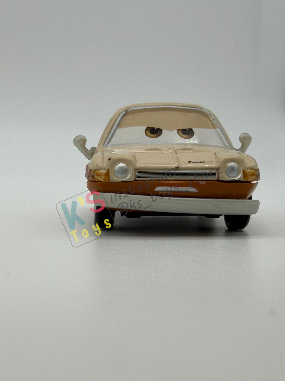 PRE-OWNED / LOOSE DISNEY PIXAR CARS - “TUBBS PACER CHINA" - CARS 2 LEMONS SERIES - NEAR MINT CONDITION