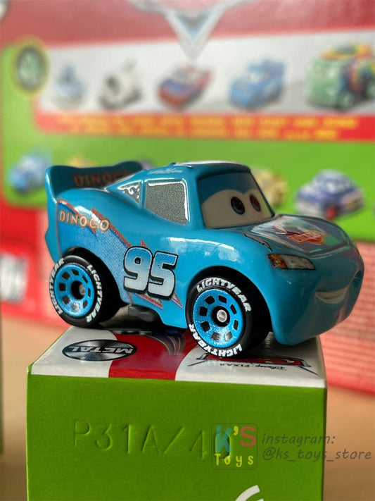 Mini Racers Pixar Disney Cars, 2021 Series 4 #40 DINOCO LIGHTNING MCQUEEN