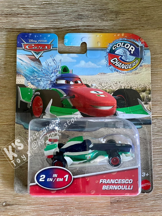 COLOR CHANGERS Disney Pixar Cars by MATTEL, FRANCESCO BERNOULLI - PURPLE COLOR CHANGERS 2020 RELEASE - BNIP