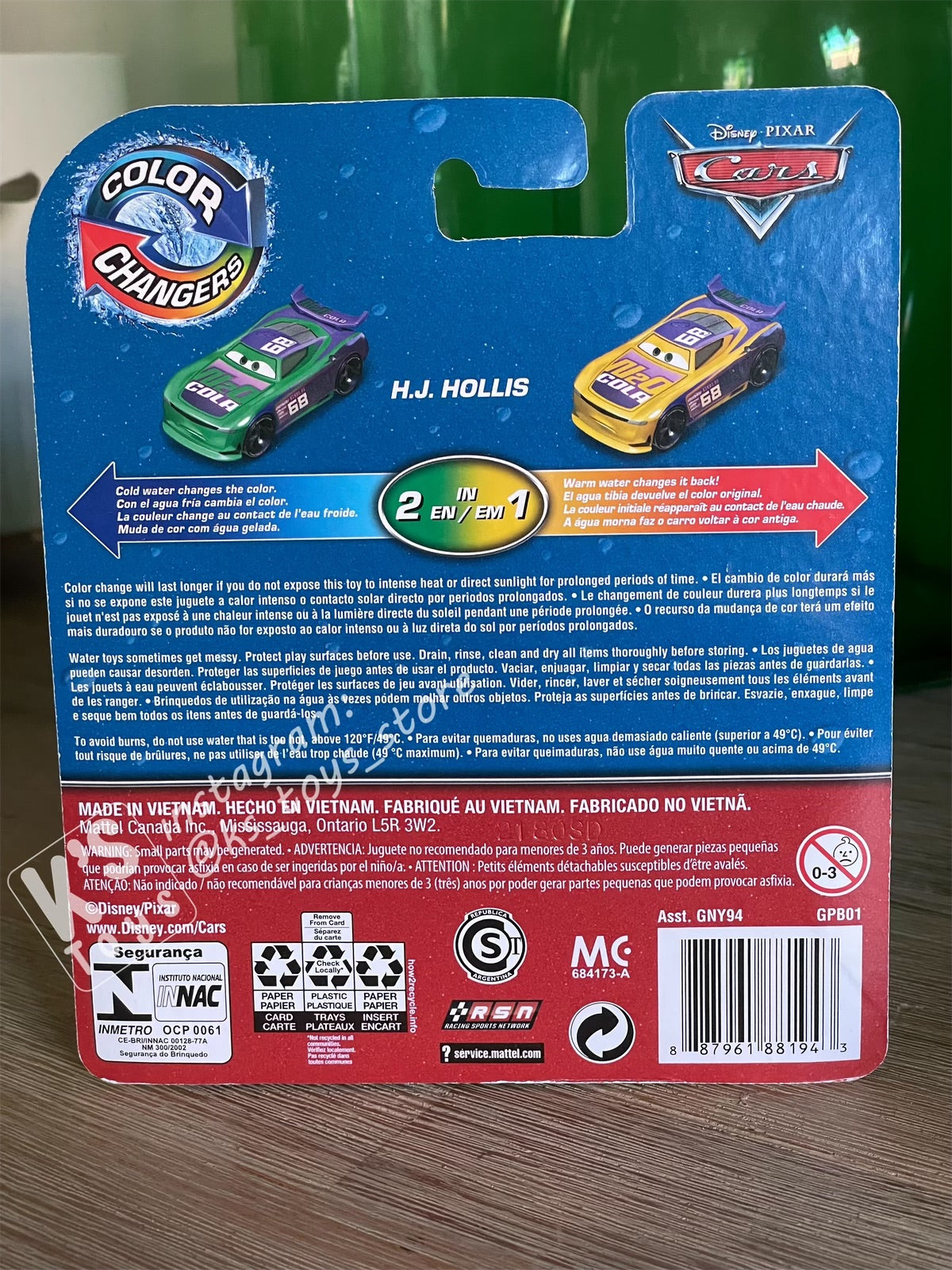 COLOR CHANGERS Disney Pixar Cars by MATTEL, H.J. HOLLIS - 2020 RELEASE - BNIP