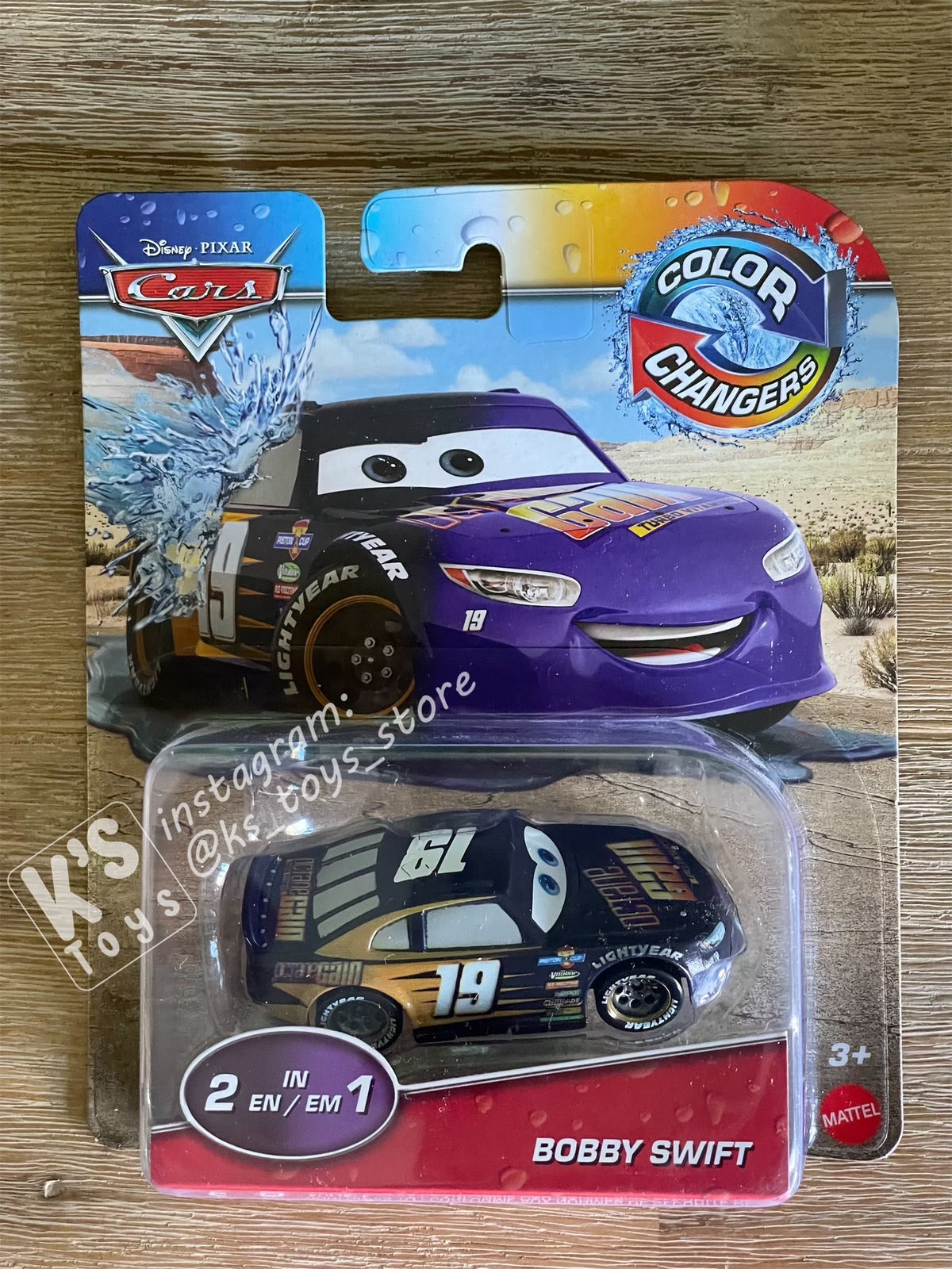 COLOR CHANGERS Disney Pixar Cars by MATTEL, BOBBY SWIFT - 2020 RELEASE - BNIP