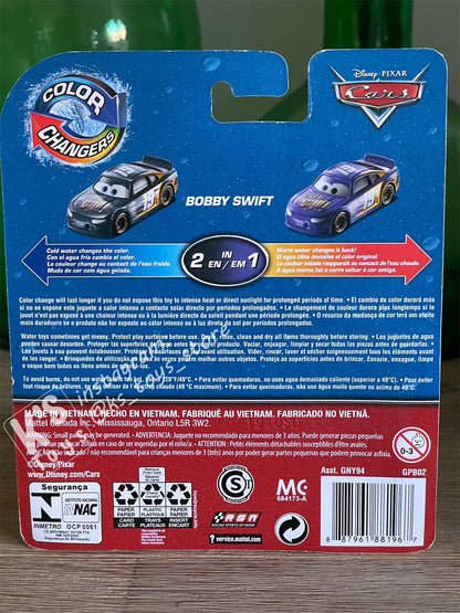 COLOR CHANGERS Disney Pixar Cars by MATTEL, BOBBY SWIFT - 2020 RELEASE - BNIP