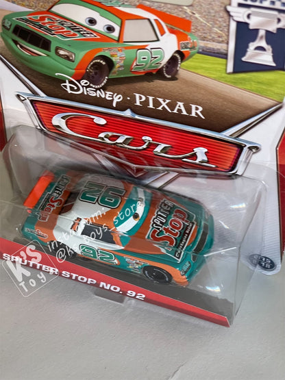 DISNEY PIXAR CARS "SPUTTER STOP NO 92” PISTON CUP SERIES- BNIP