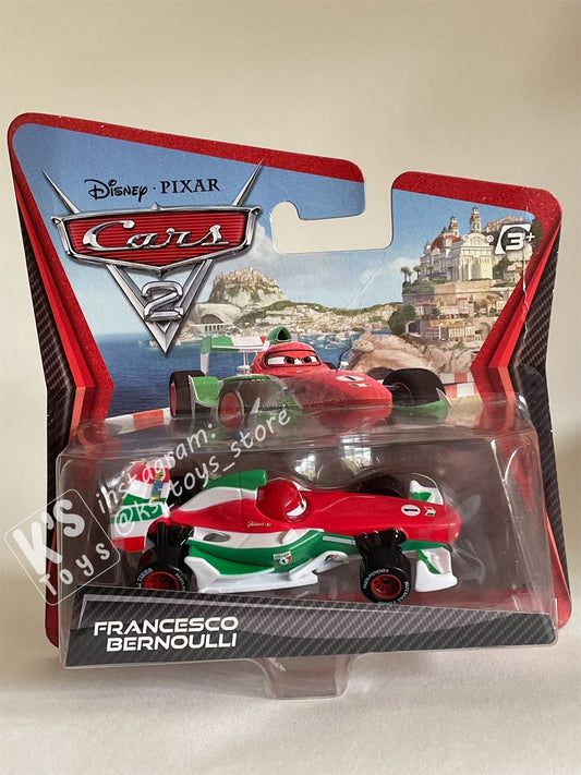 DISNEY PIXAR CARS "FRANCESCO BERNOULLI" SHORT CARD CARS 2 - BNIP