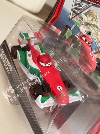 DISNEY PIXAR CARS "FRANCESCO BERNOULLI" SHORT CARD CARS 2 - BNIP