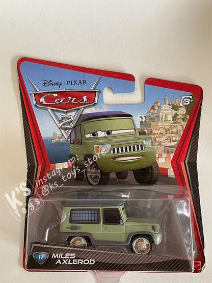 DISNEY PIXAR CARS "MILES AXLEROD" CARS 2 - BNIP