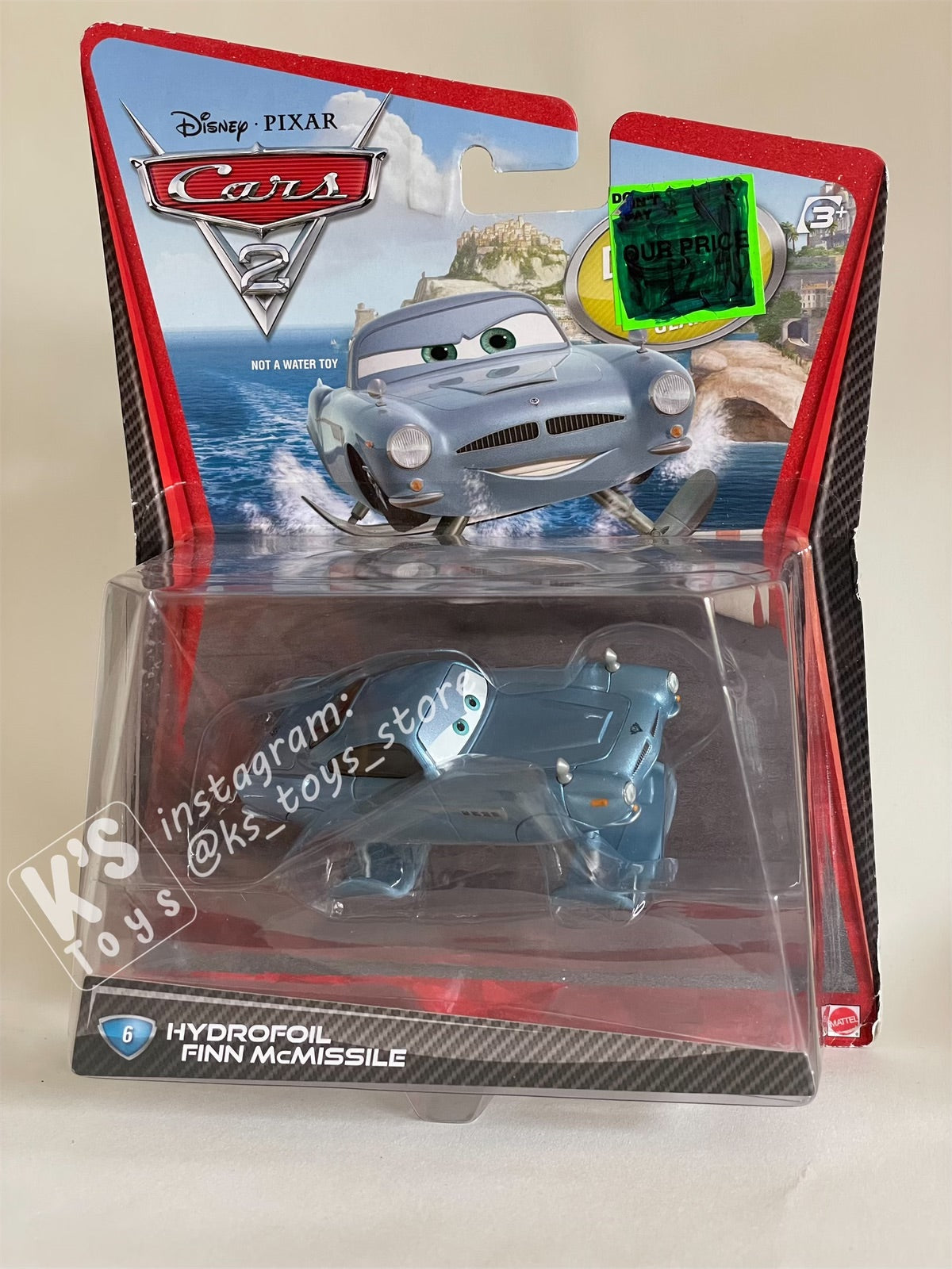 DELUXE DISNEY PIXAR CARS "HYDROFOIL FINN MCMISSILE" #6 - BNIP