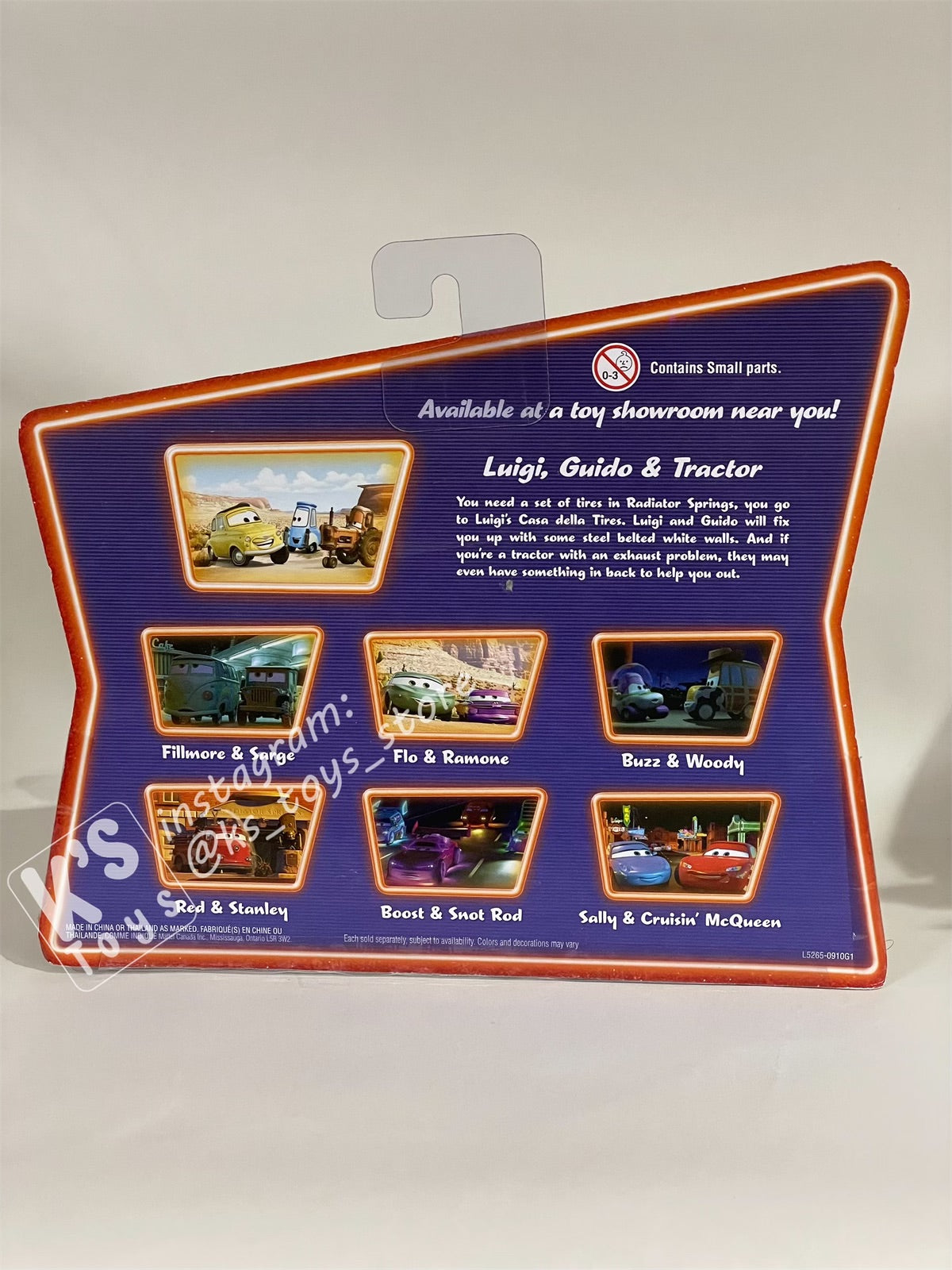 Disney Pixar Cars 1:55 2-Pack Movie Moments Luigi, Guido, and Tractor - Supercharged - BNIP