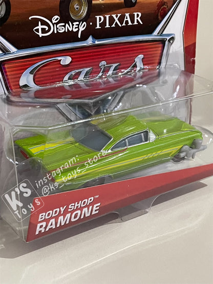 DISNEY PIXAR CARS BY MATTEL, “BODY SHOP RAMONE" WHEEL WELL MOTEL SERIES - BNIP