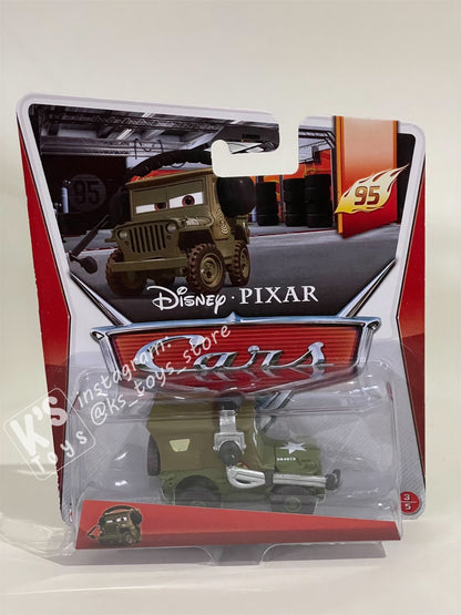 DISNEY PIXAR CARS BY MATTEL, “SARGE RACE TEAM WITH HEADSET" 95 PIT CREW SERIES - BNIP