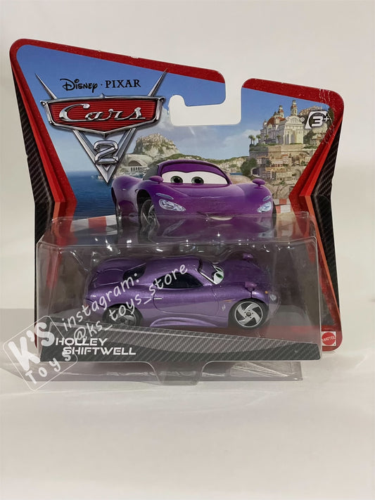 DISNEY PIXAR CARS "HOLLEY SHIFTWELL" CARS 2 SHORT CARD - BNIP