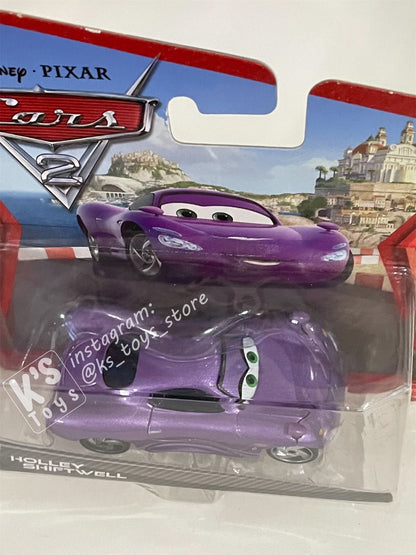 DISNEY PIXAR CARS "HOLLEY SHIFTWELL" CARS 2 SHORT CARD - BNIP