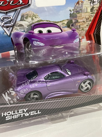 DISNEY PIXAR CARS "HOLLEY SHIFTWELL" CARS 2 SHORT CARD - BNIP