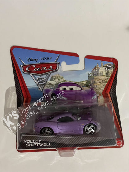 DISNEY PIXAR CARS "HOLLEY SHIFTWELL" CARS 2 SHORT CARD - BNIP