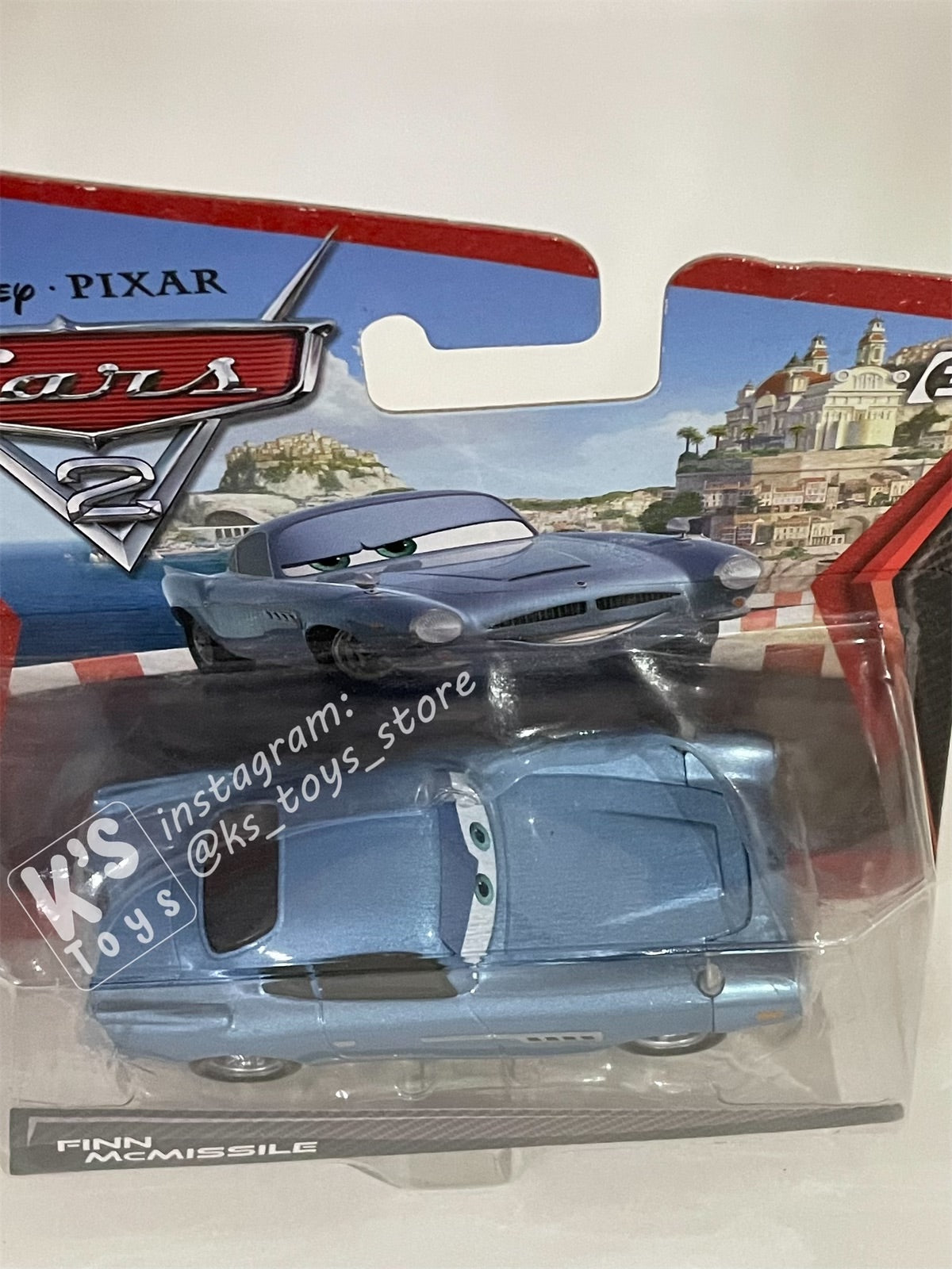 DISNEY PIXAR CARS "FINN MCMISSILE" SHORT CARD CARS 2 - BNIP