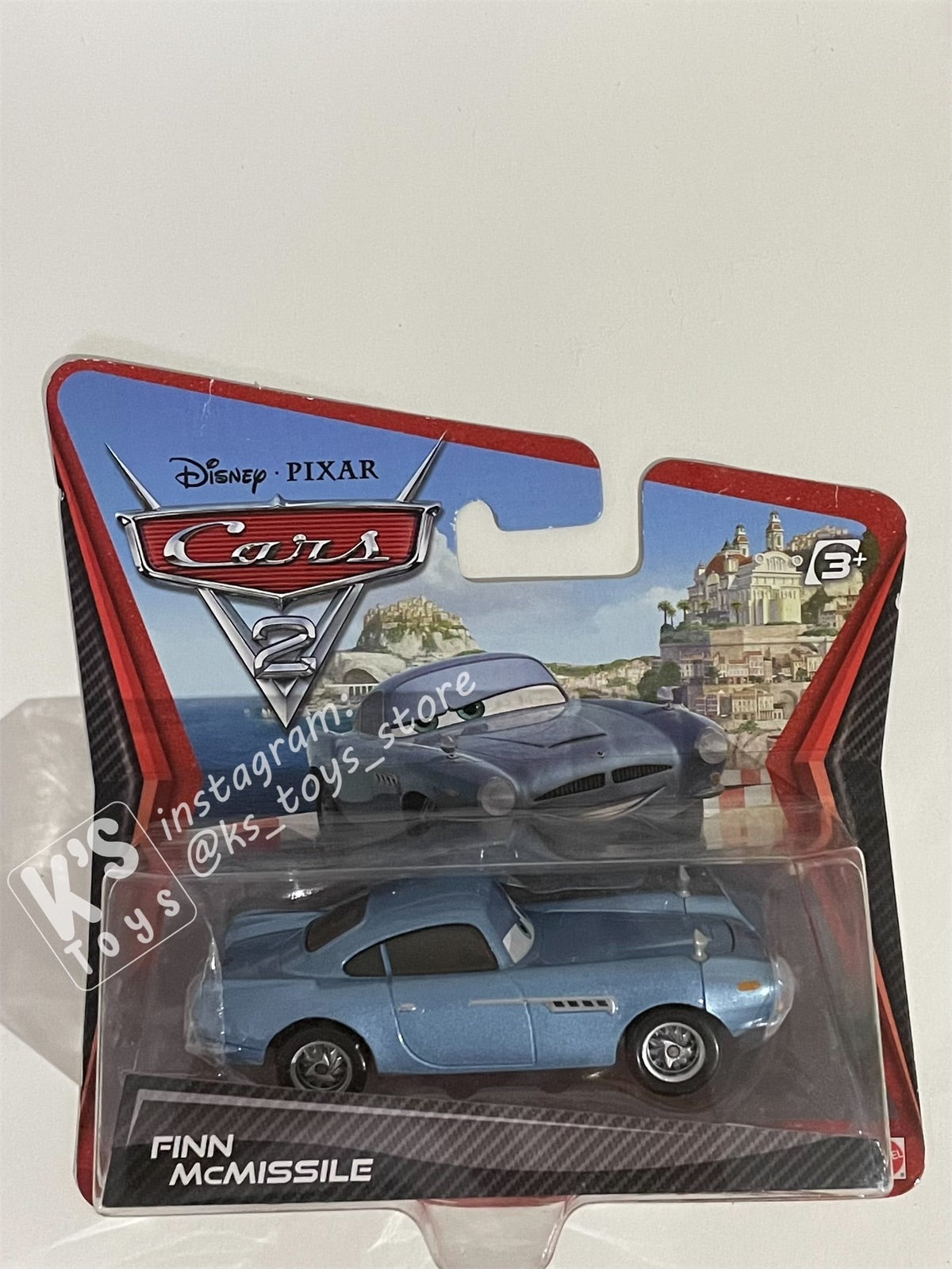 DISNEY PIXAR CARS "FINN MCMISSILE" SHORT CARD CARS 2 - BNIP