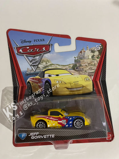 DISNEY PIXAR CARS BY MATTEL, CARS 2 JEFF GORVETTE #7 - BNIP