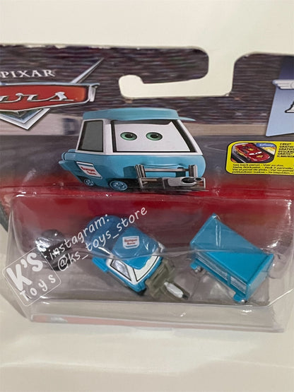 DISNEY PIXAR CARS BY MATTEL, PONCHY WIPEOUT’S PITTY - PISTON CUP - BNIP