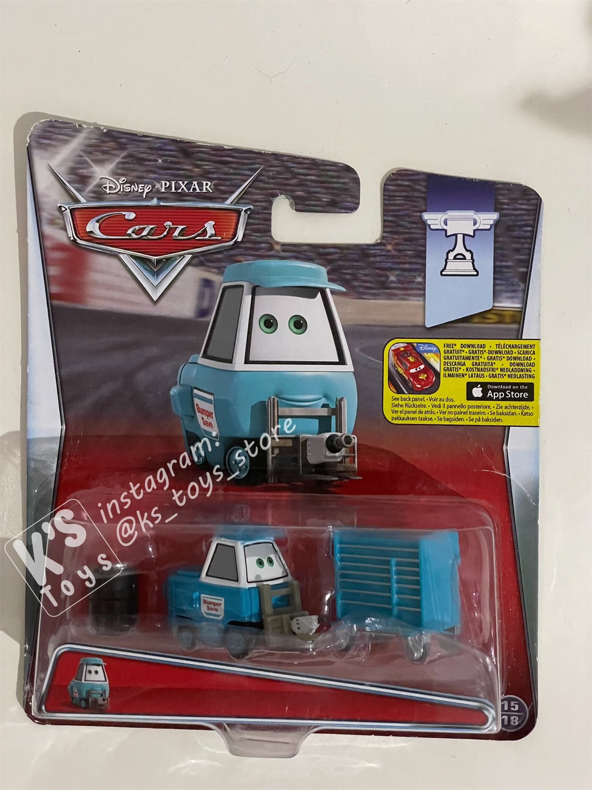 DISNEY PIXAR CARS BY MATTEL, PONCHY WIPEOUT’S PITTY - PISTON CUP - BNIP