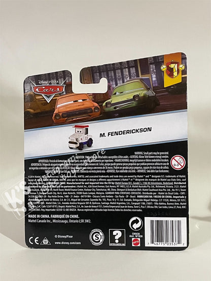 DISNEY PIXAR CARS "M. FENDERICKSON" - BNIP