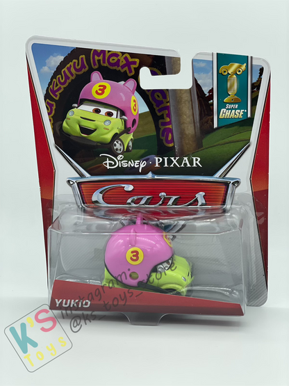 DISNEY PIXAR CARS BY MATTEL 1:55,YUKIO - SUPER CHASE SERIES - BNIP