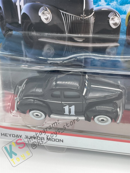 Disney Pixar Cars 1:55 2-Pack Heyday Junior Moon and Eli Turnpike, Doc's Racing Days - BNIP