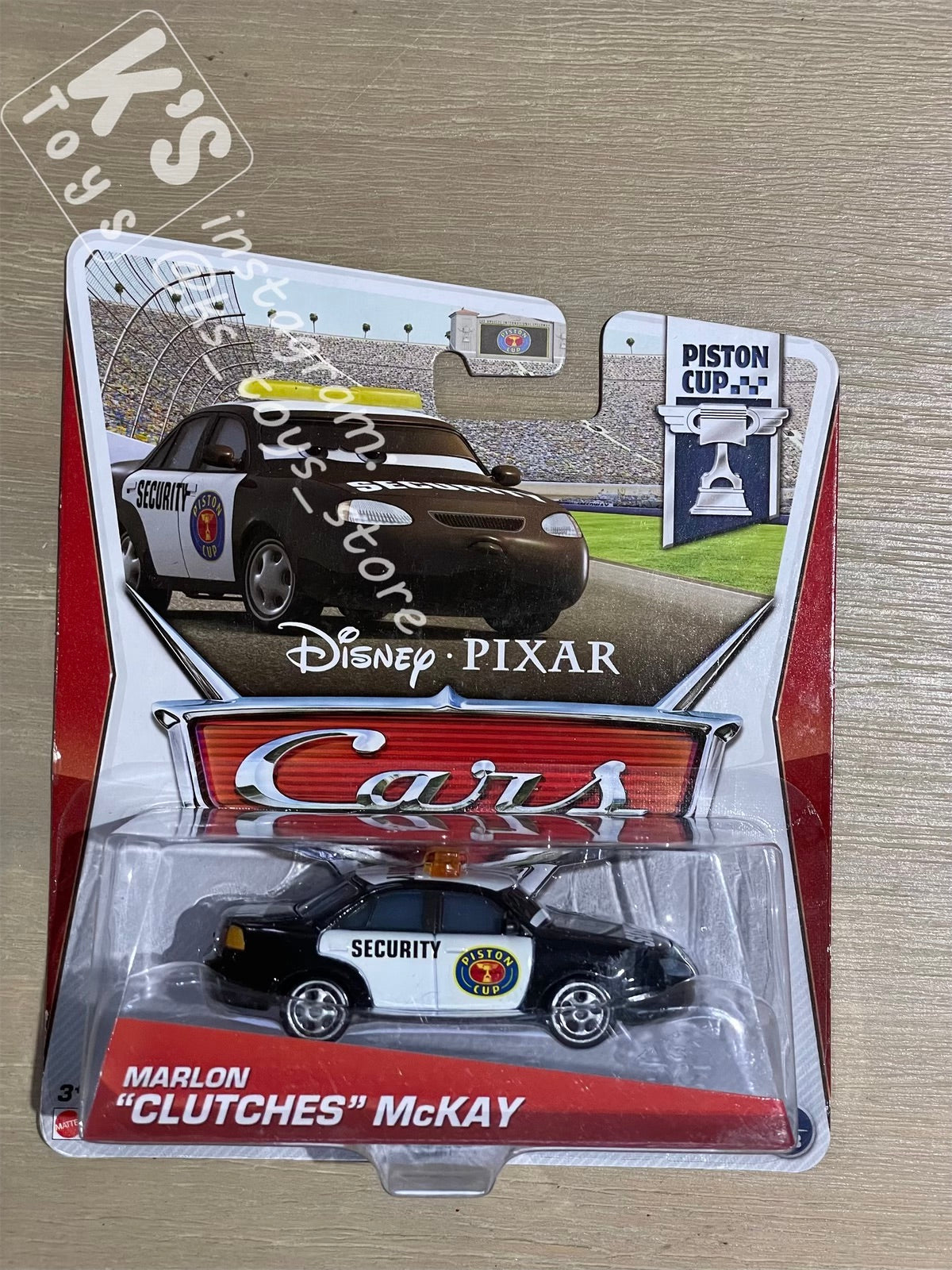 DISNEY PIXAR CARS "MARLON “CLUTCHES” McKAY" PISTON CUP RACERS - BNIP