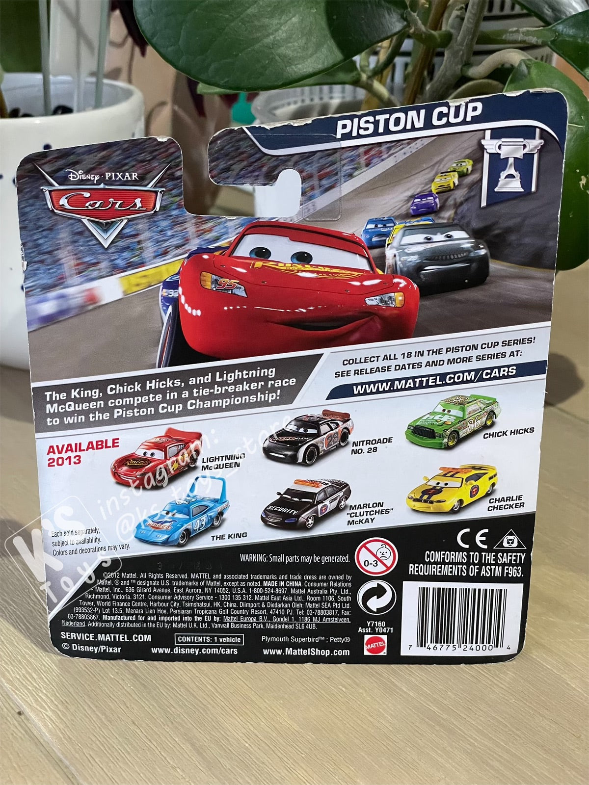 DISNEY PIXAR CARS "MARLON “CLUTCHES” McKAY" PISTON CUP RACERS - BNIP