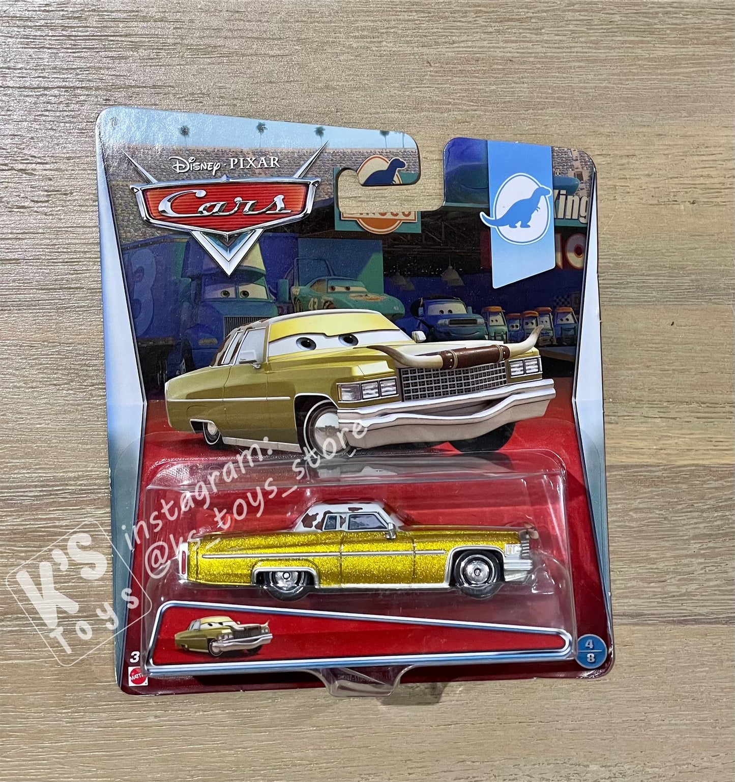 DISNEY PIXAR CARS BY MATTEL, TEX DINOCO - BNIP