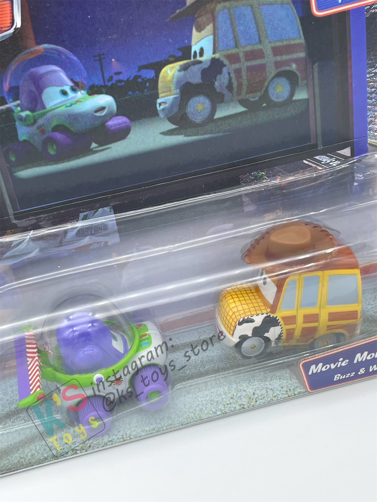 Disney Pixar Cars 1:55 by Mattel 2-Pack Movie Moments, BUZZ & WOODY - Supercharged - BNIP