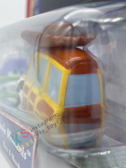 Disney Pixar Cars 1:55 by Mattel 2-Pack Movie Moments, BUZZ & WOODY - Supercharged - BNIP