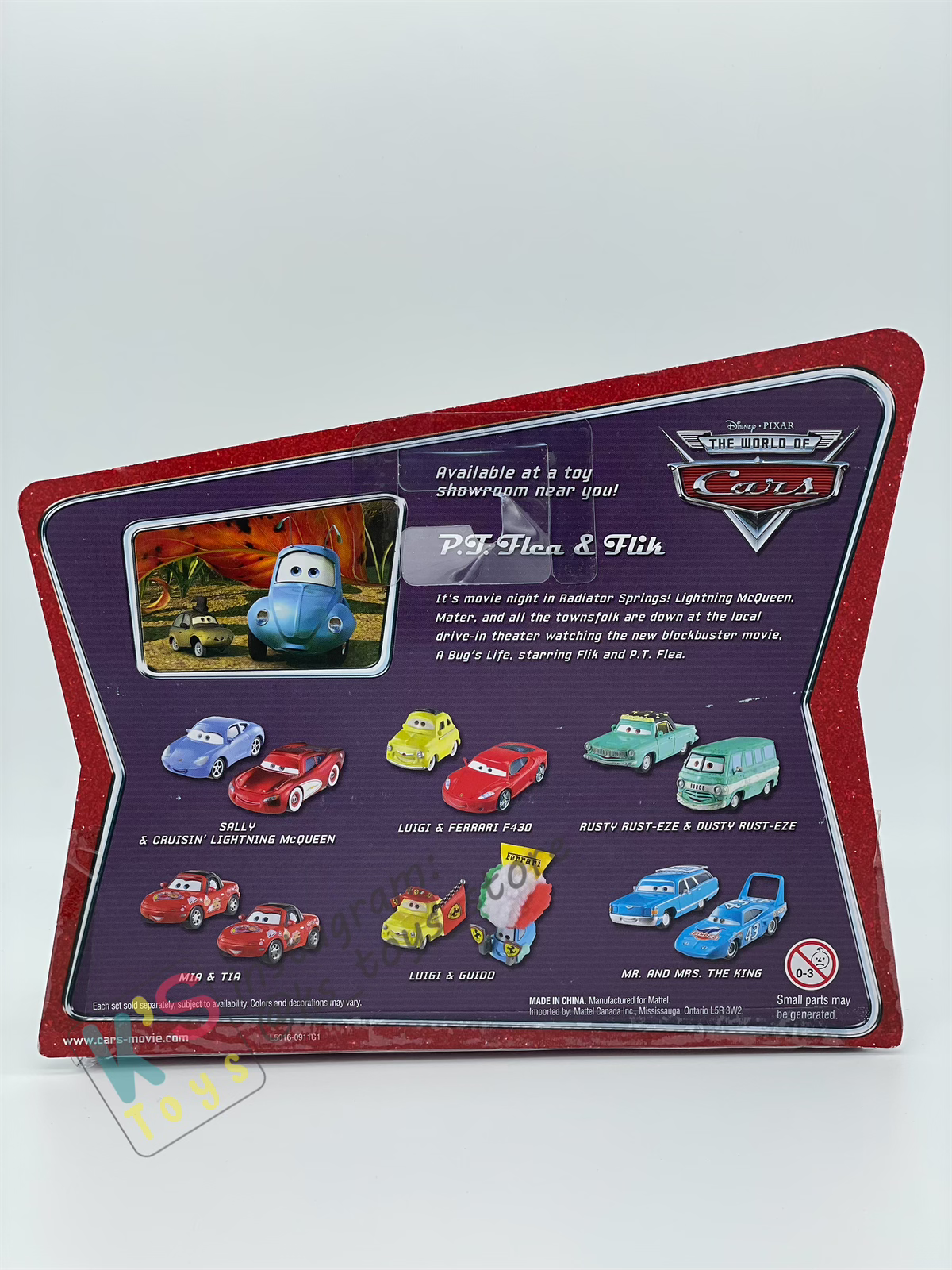 Disney Pixar Cars 1:55 by Mattel 2-Pack Movie Moments, P.T. FLEA & FLIK - BNIP