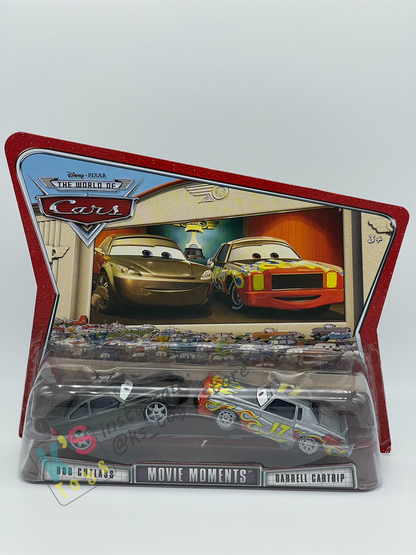 Disney Pixar Cars 1:55 by Mattel 2-Pack MOVIE MOMENTS, BOB CUTLASS AND DARRELL CARTRIP - BNIP