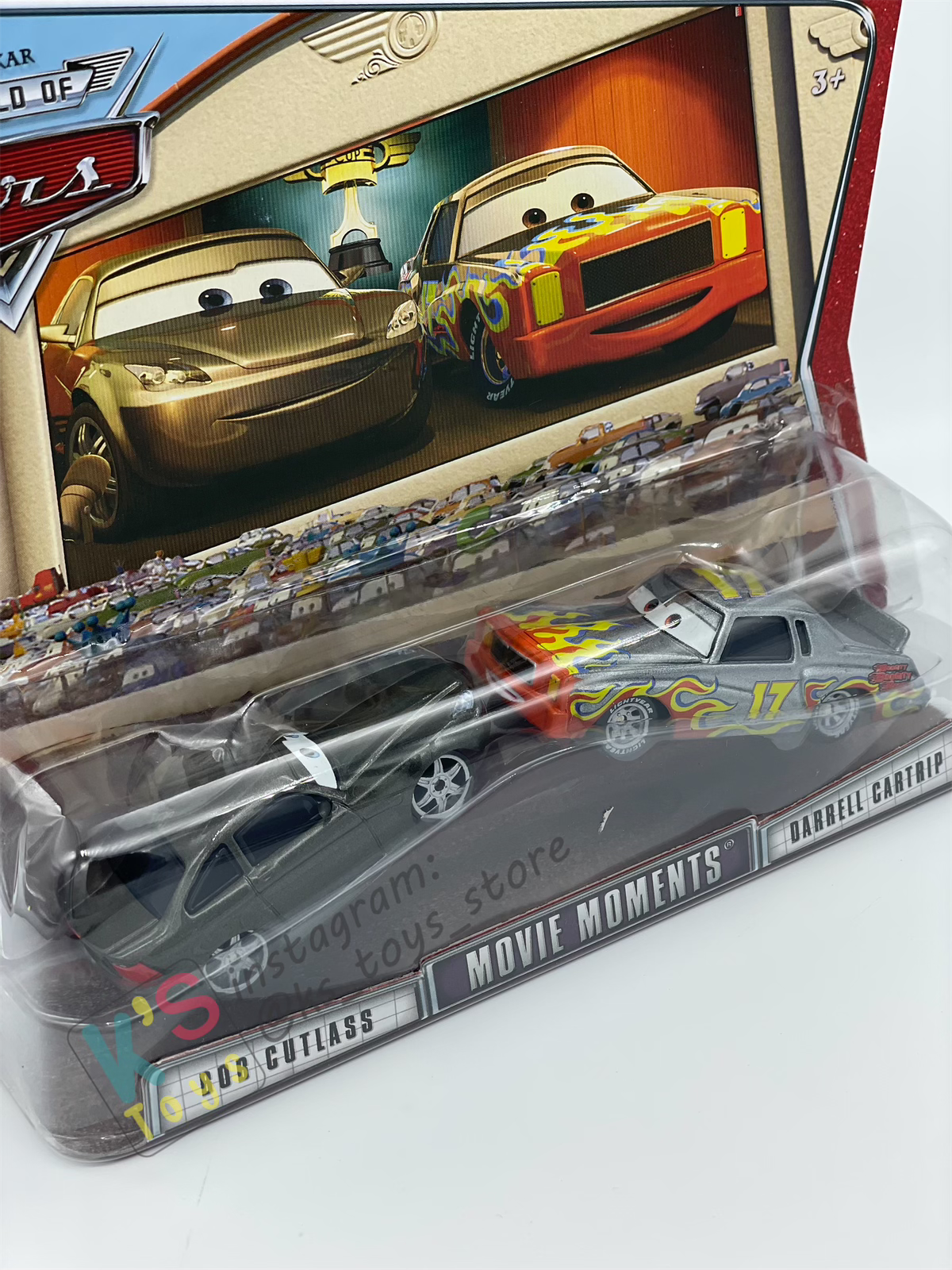 Disney Pixar Cars 1:55 by Mattel 2-Pack MOVIE MOMENTS, BOB CUTLASS AND DARRELL CARTRIP - BNIP