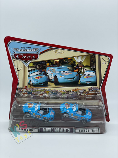 Disney Pixar Cars 1:55 by Mattel 2-Pack MOVIE MOMENTS, DINOCO MIA & DINOCO TIA - BNIP