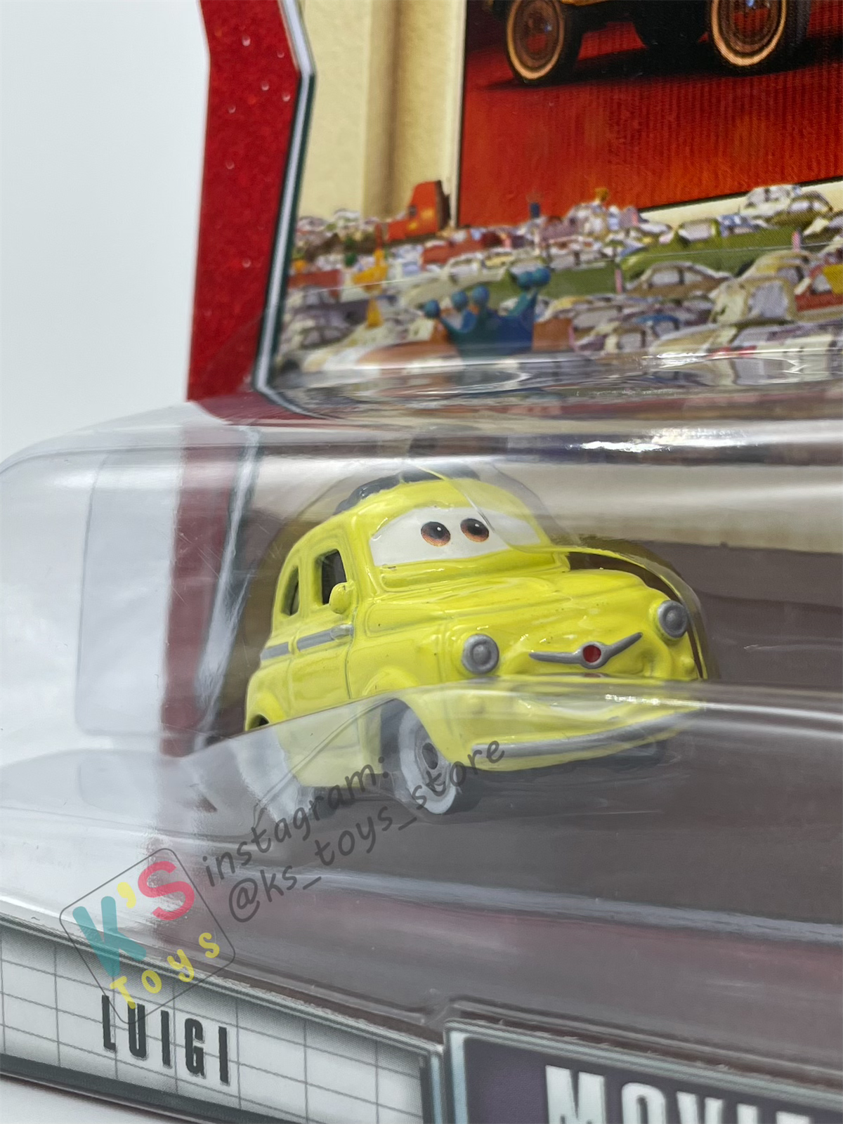 Disney Pixar Cars 1:55 by Mattel 2-Pack MOVIE MOMENTS,  LUIGI & FERRARI F430 - BNIP